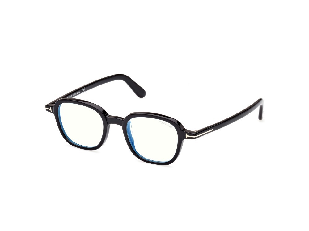 Brillen Tom Ford FT5837-B (001) farbe nero lucido form rund 
