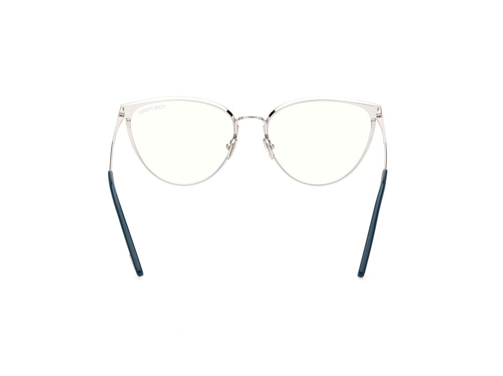 Brillen Tom Ford FT5840-B (087) farbe turchese lucido form cat-eye 