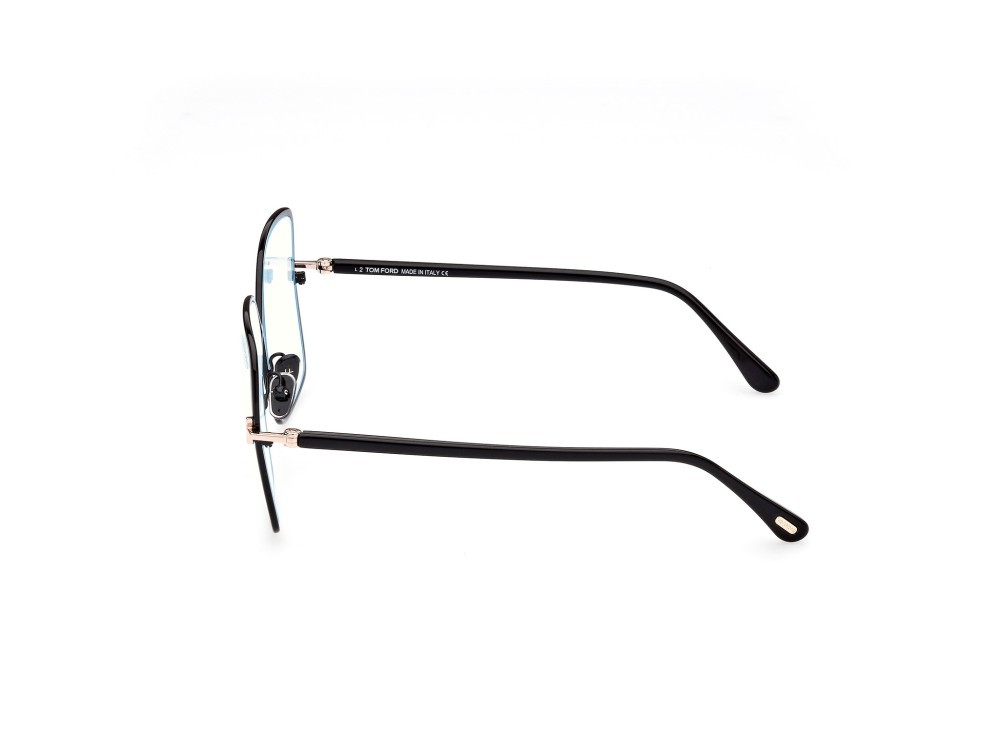 Eyeglasses Tom Ford FT5841-B (001) color nero lucido shape butterfly 