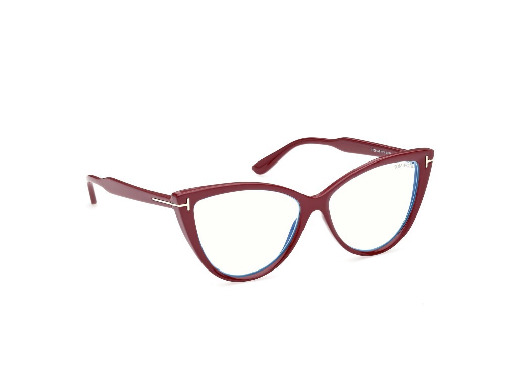 Brillen Tom Ford FT5843-B (074) farbe rosa / altro form cat-eye 