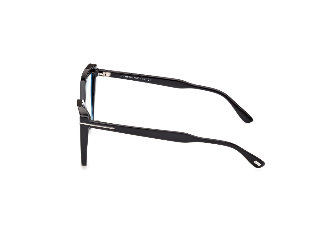 Occhiali da vista Tom Ford FT5844-B (001) colore nero lucido forma cat eye 