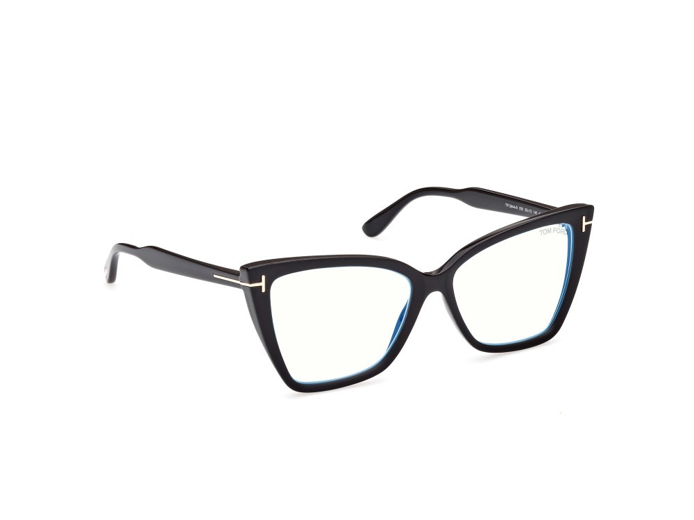 Occhiali da vista Tom Ford FT5844-B (005) colore nero / altro forma cat eye 