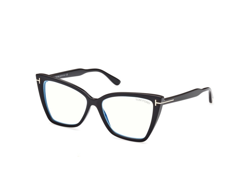 Occhiali da vista Tom Ford FT5844-B (005) colore nero / altro forma cat eye 