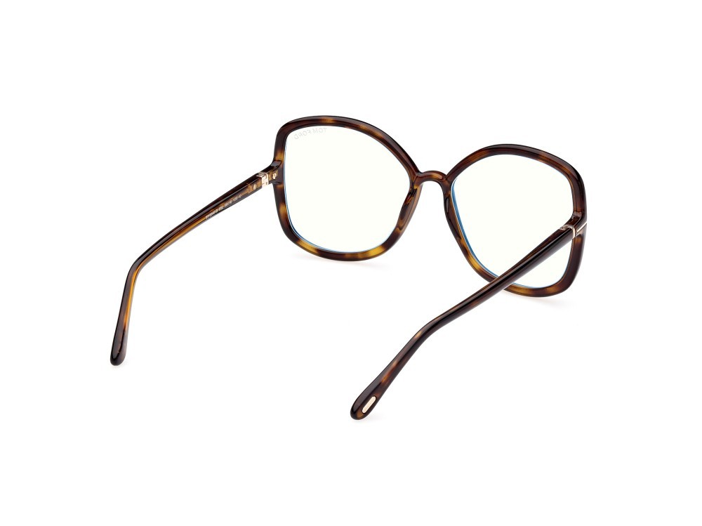 Eyeglasses Tom Ford FT5845-B (052) color avana scura shape butterfly 