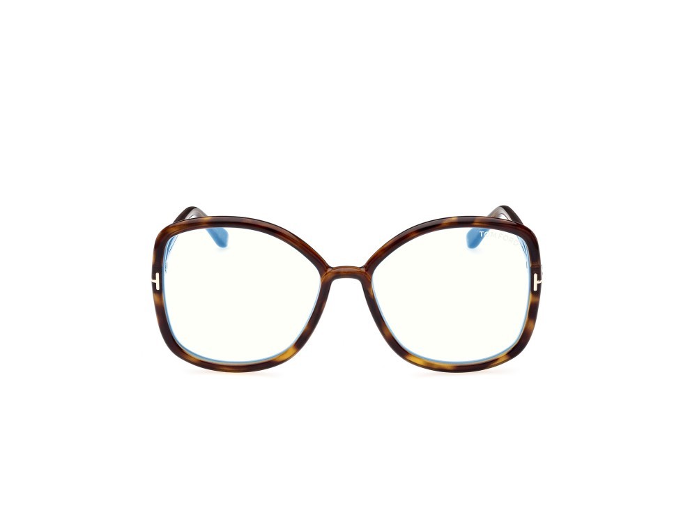 Eyeglasses Tom Ford FT5845-B (052) color avana scura shape butterfly 