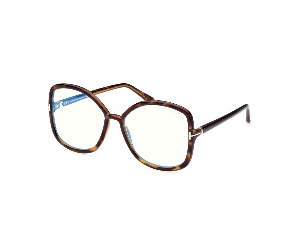 Eyeglasses Tom Ford FT5845-B (052) color avana scura shape butterfly 