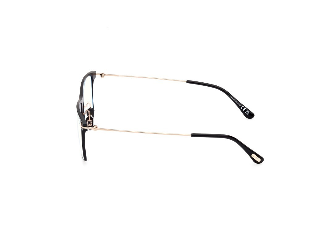Occhiali da vista Tom Ford FT5865-B (002) colore nero opaco forma quadrato 