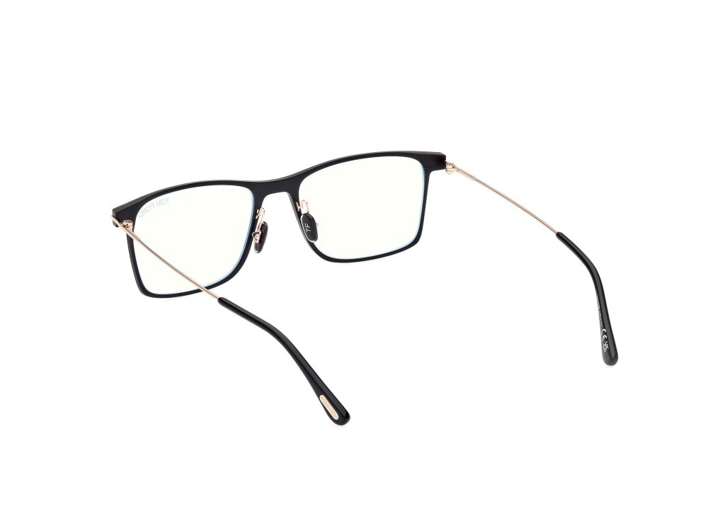 Occhiali da vista Tom Ford FT5865-B (002) colore nero opaco forma quadrato 