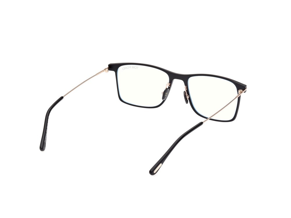 Occhiali da vista Tom Ford FT5865-B (002) colore nero opaco forma quadrato 
