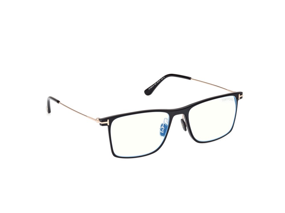 Occhiali da vista Tom Ford FT5865-B (002) colore nero opaco forma quadrato 