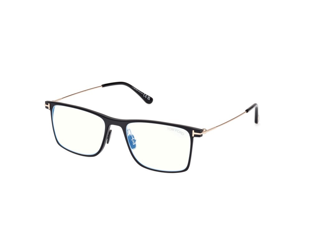 Occhiali da vista Tom Ford FT5865-B (002) colore nero opaco forma quadrato 