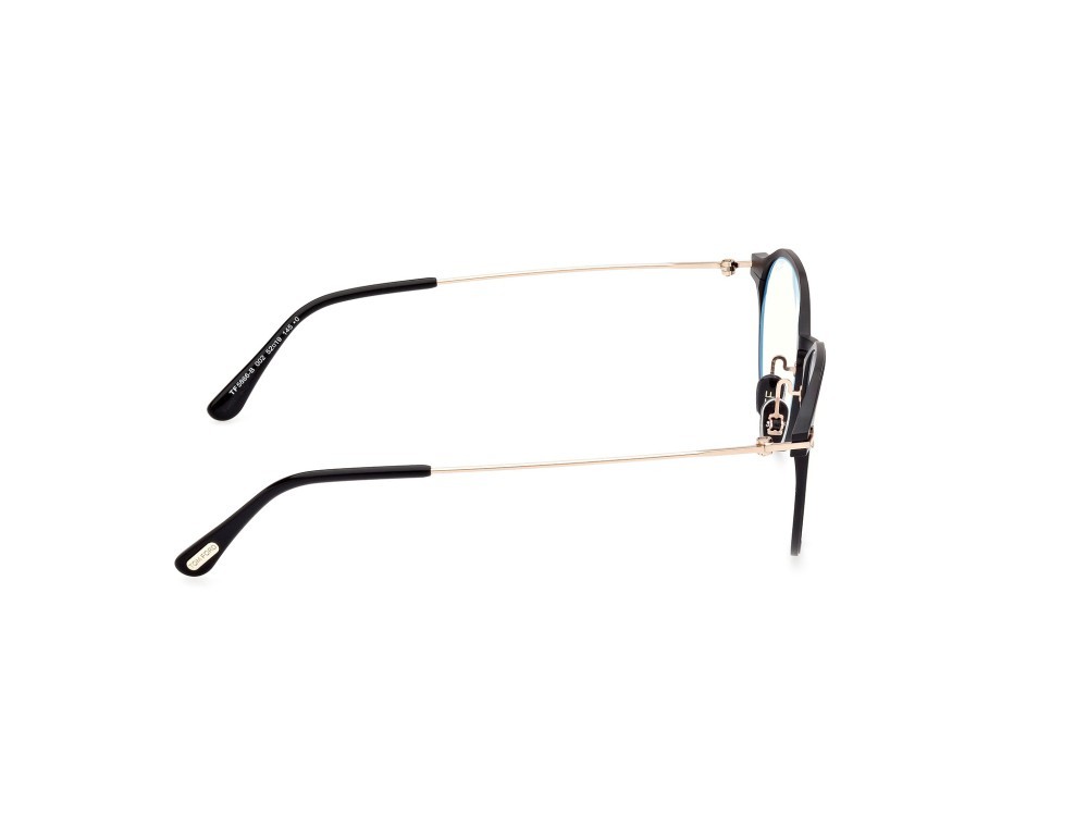 Occhiali da vista Tom Ford FT5866-B (002) colore nero opaco forma rotondo 