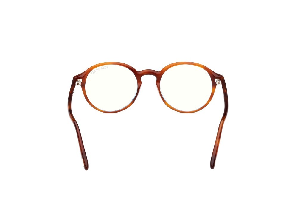Brillen Tom Ford FT5867-B (053) farbe avana bionda form rund 