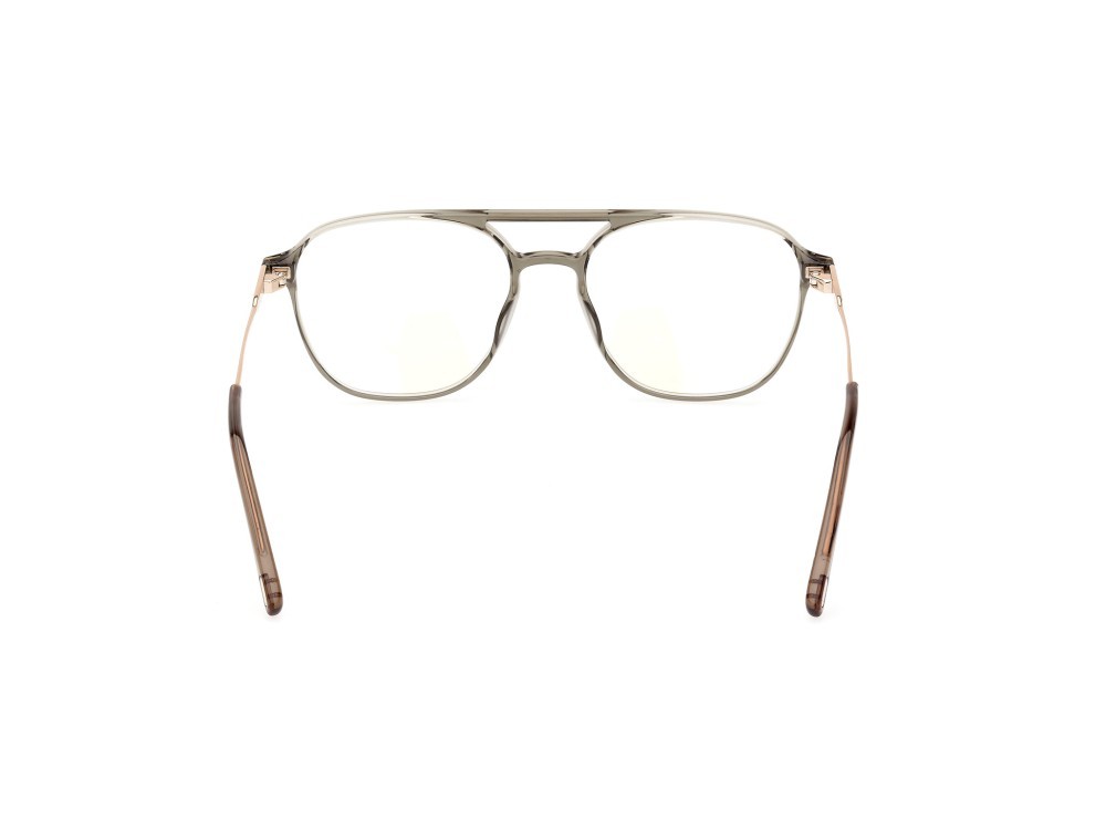 Occhiali da vista Tom Ford FT5874-B (093) colore verde chiaro lucido forma aviator 