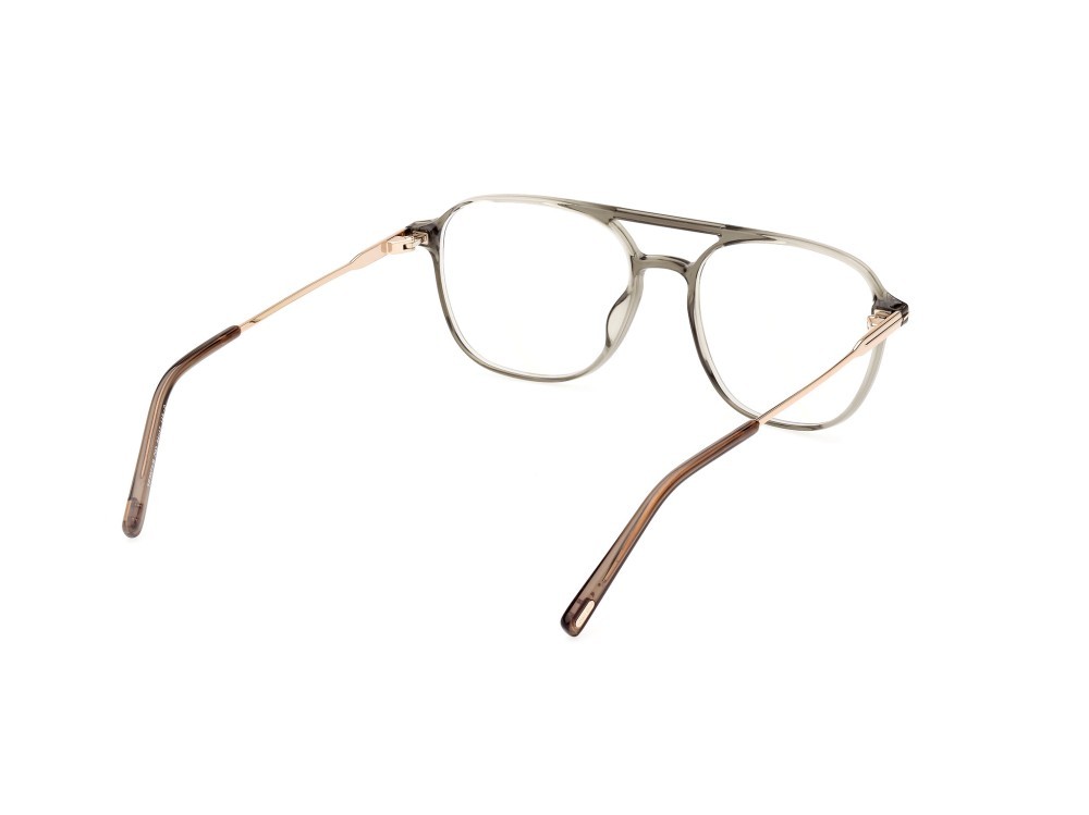 Occhiali da vista Tom Ford FT5874-B (093) colore verde chiaro lucido forma aviator 