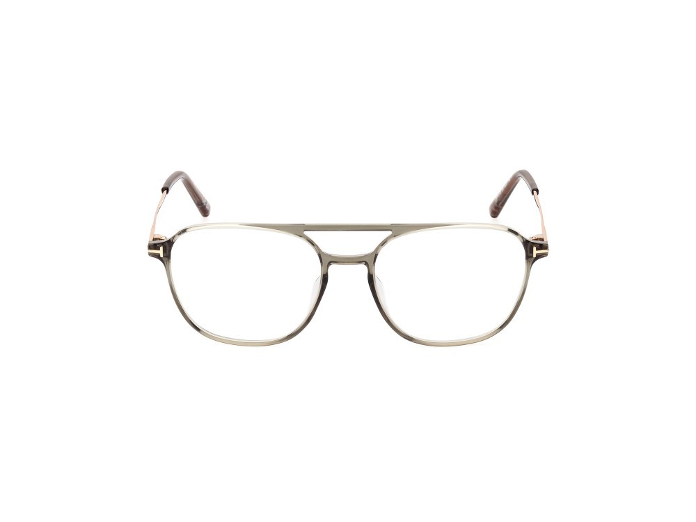 Occhiali da vista Tom Ford FT5874-B (093) colore verde chiaro lucido forma aviator 