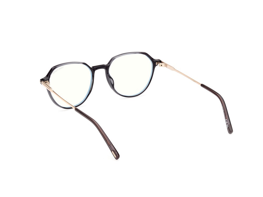 Occhiali da vista Tom Ford FT5875-B (020) colore grigio / altro forma rotondo 