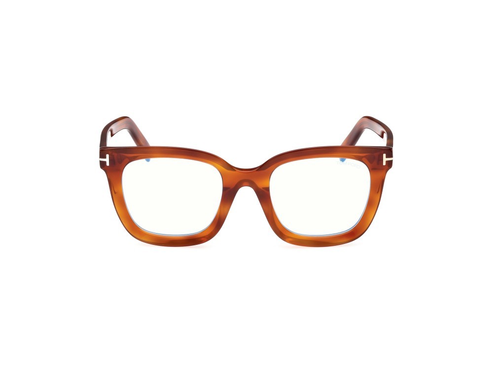 Brillen Tom Ford FT5880-B (053) farbe avana bionda form quadratisch 