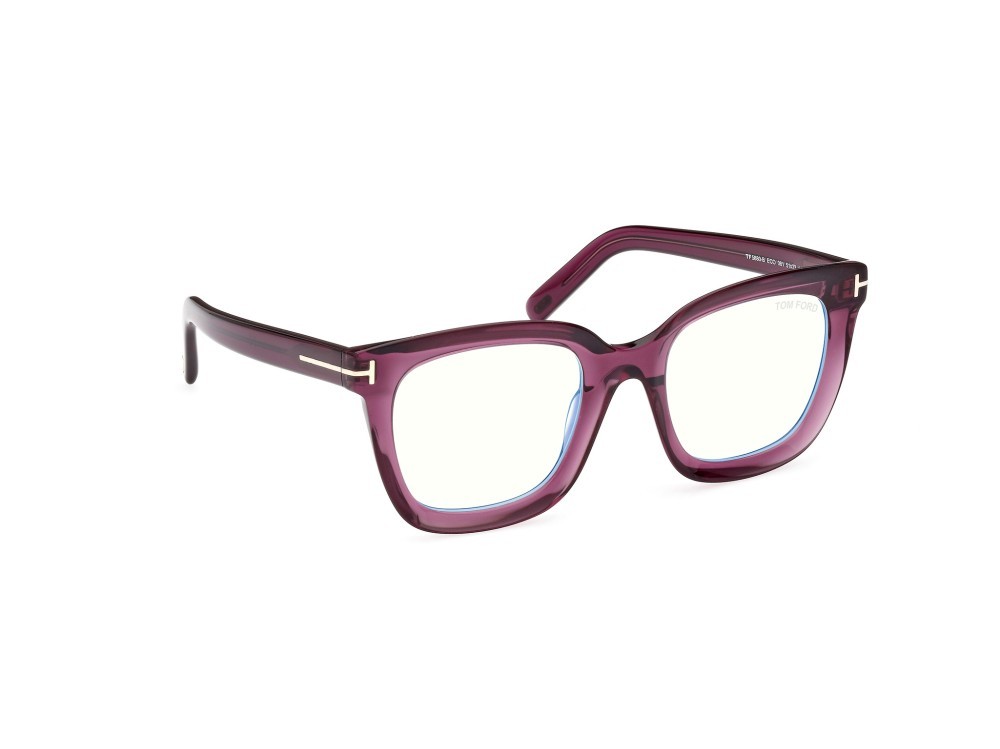 Eyeglasses Tom Ford FT5880-B (081) color viola lucido shape square 