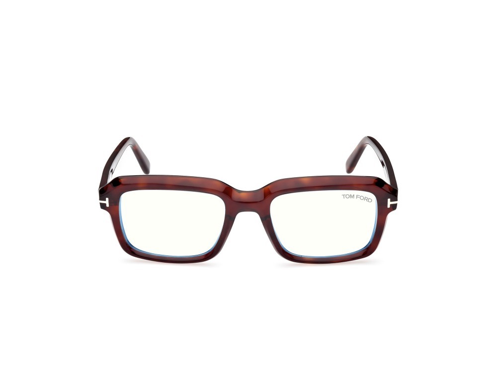 Brillen Tom Ford FT5888-B (054) farbe avana rossa form rechteckig 