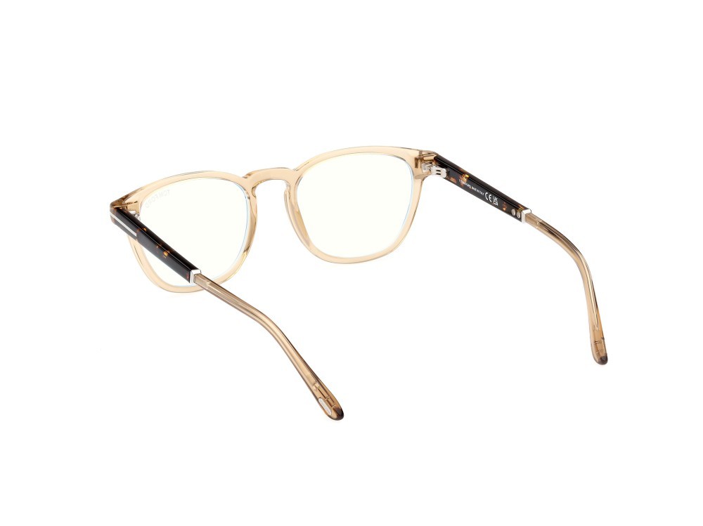 Brillen Tom Ford FT5890-B (047) farbe marrone chiaro / altri form rund 