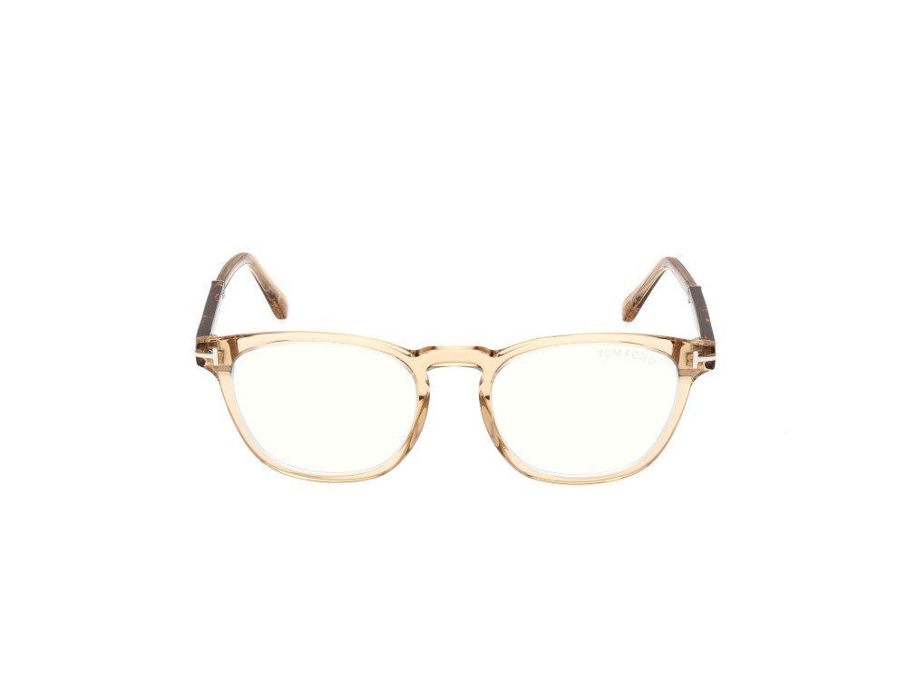 Brillen Tom Ford FT5890-B (047) farbe marrone chiaro / altri form rund 