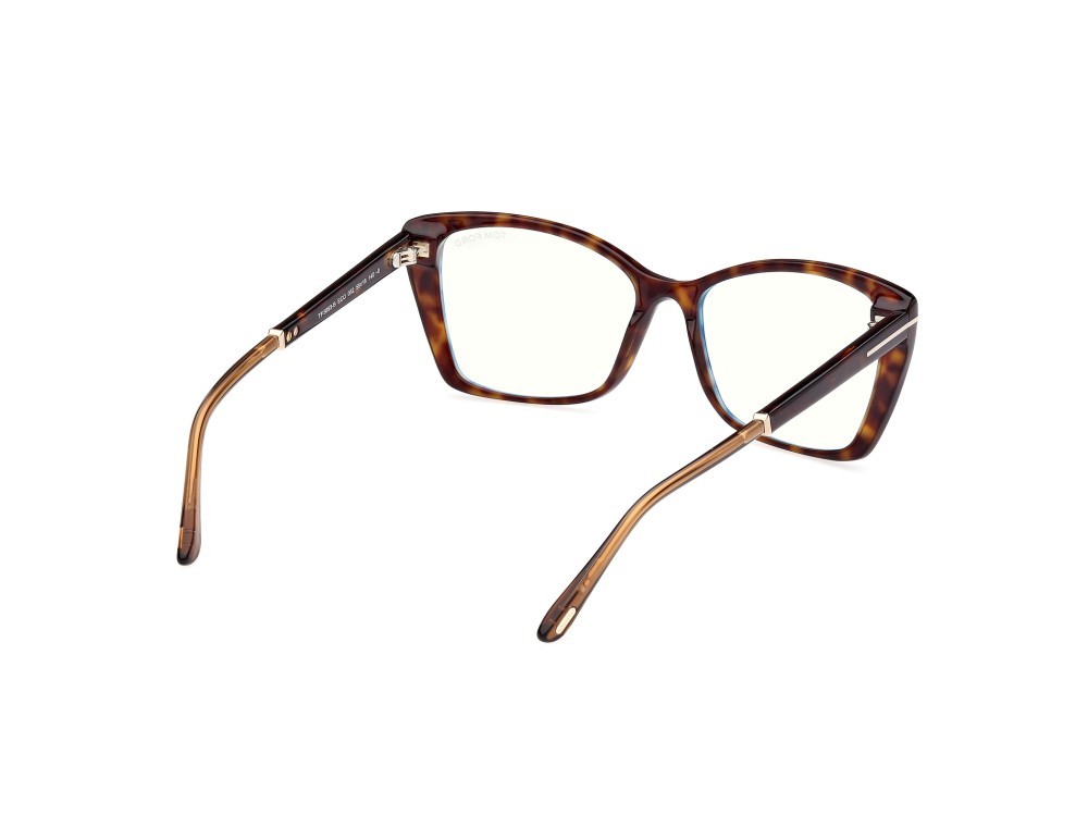 Brillen Tom Ford FT5893-B (052) farbe avana scura form schmetterling 
