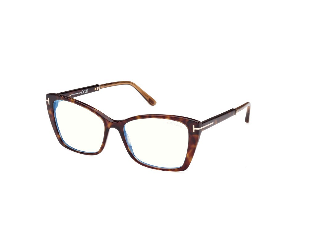 Brillen Tom Ford FT5893-B (052) farbe avana scura form schmetterling 