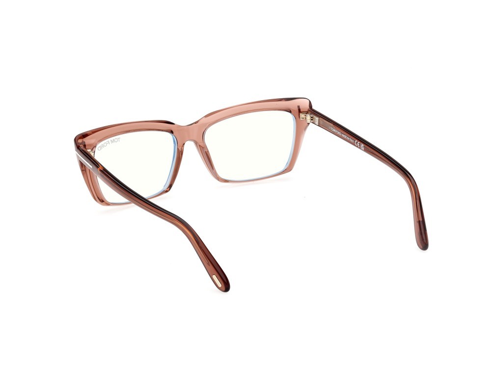 Eyeglasses Tom Ford FT5894-B (072) color rosa lucido shape square 