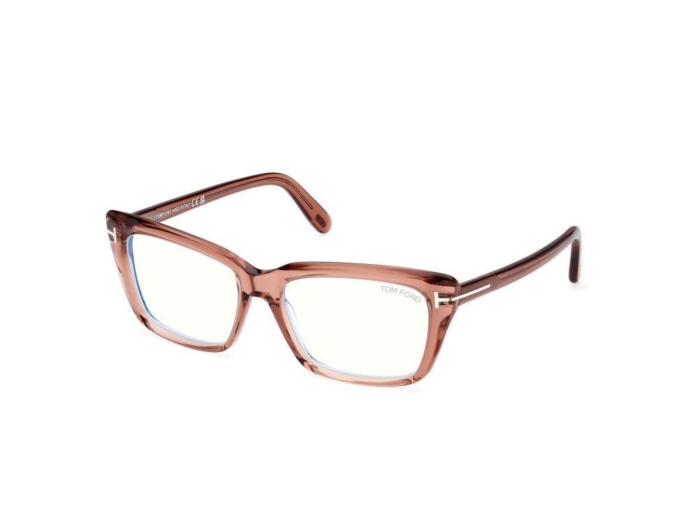Eyeglasses Tom Ford FT5894-B (072) color rosa lucido shape square 