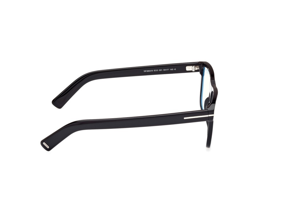 Occhiali da vista Tom Ford FT5902-B (001) colore nero lucido forma quadrato 