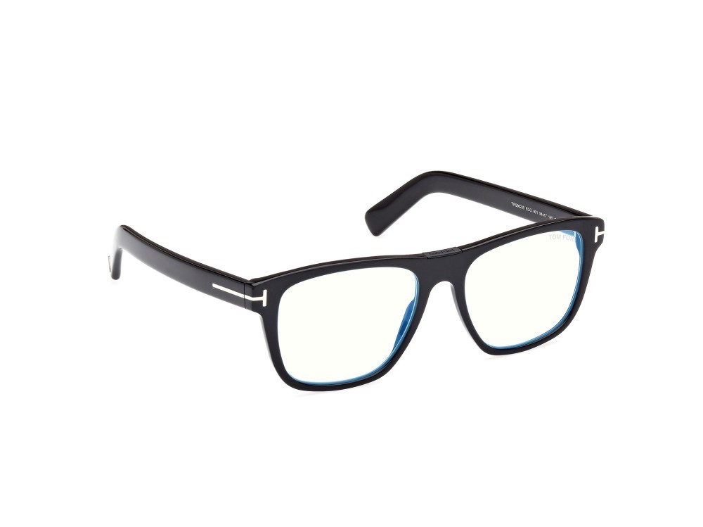 Occhiali da vista Tom Ford FT5902-B (001) colore nero lucido forma quadrato 