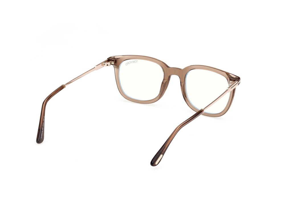 Brillen Tom Ford FT5904-B (045) farbe marrone chiaro lucido form quadratisch 