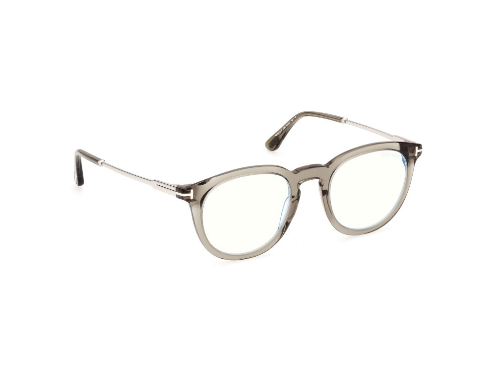 Brillen Tom Ford FT5905-B (096) farbe verde scuro lucido form rund 
