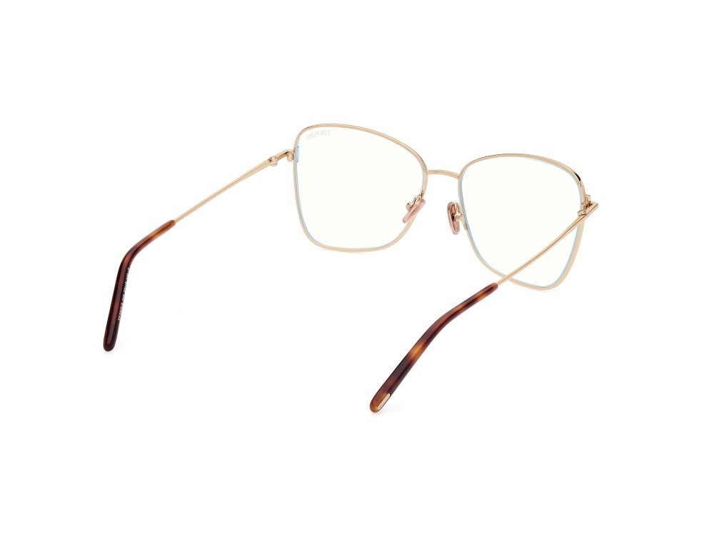 Brillen Tom Ford FT5906-B (046) farbe marrone chiaro opaco form schmetterling 