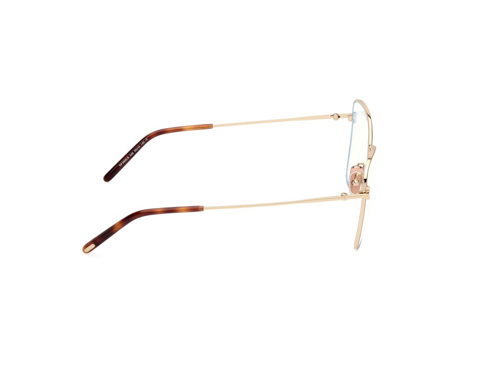 Brillen Tom Ford FT5906-B (046) farbe marrone chiaro opaco form schmetterling 