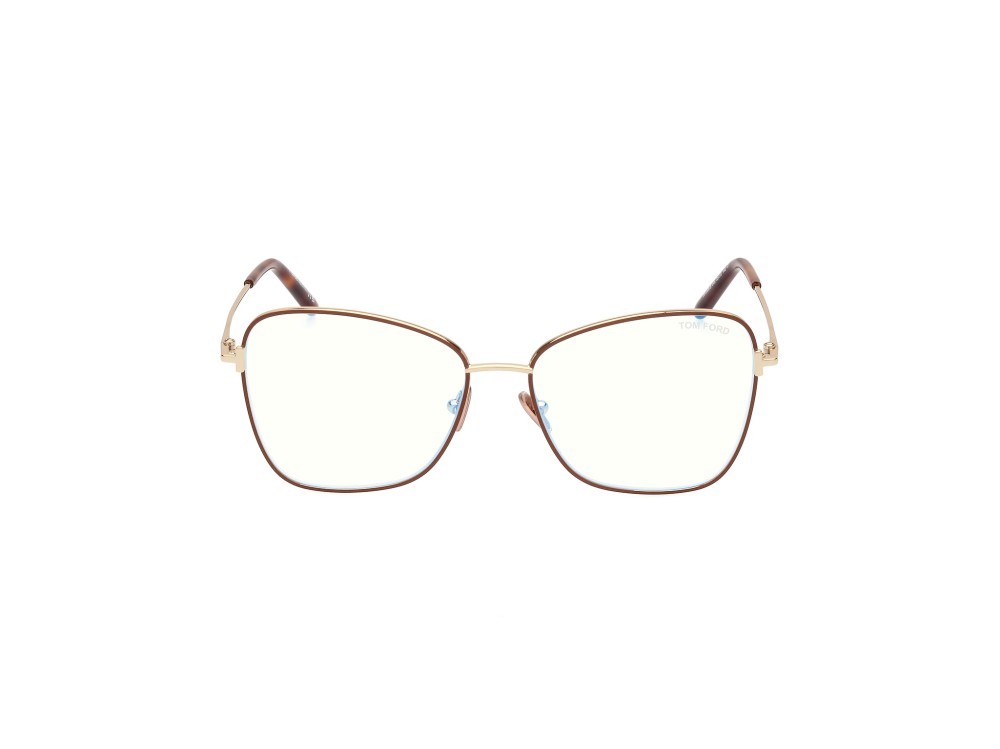 Brillen Tom Ford FT5906-B (046) farbe marrone chiaro opaco form schmetterling 