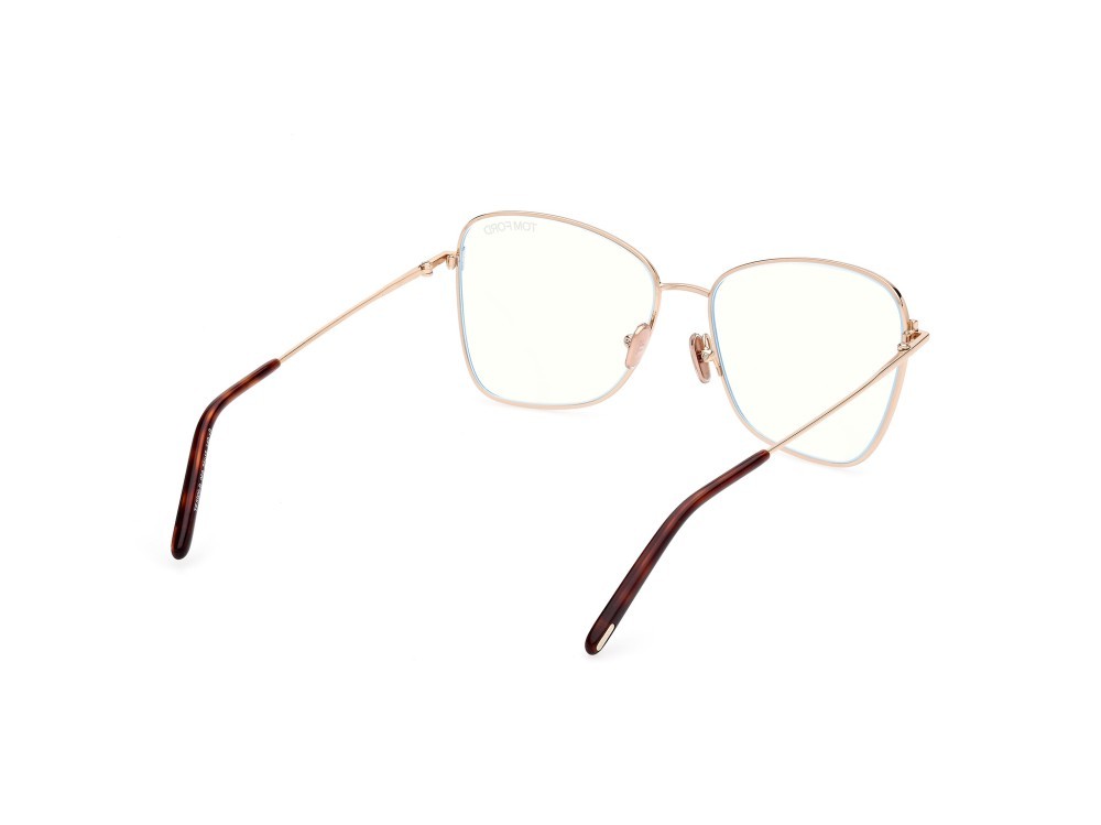 Brillen Tom Ford FT5906-B (069) farbe bordeaux lucido form schmetterling 