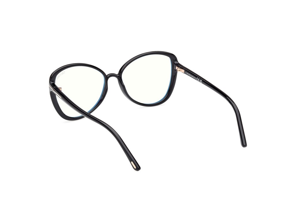 Eyeglasses Tom Ford FT5907-B (001) color nero lucido shape butterfly 