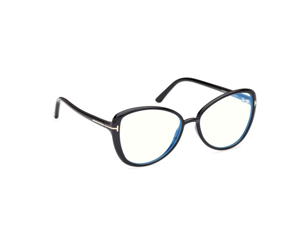 Eyeglasses Tom Ford FT5907-B (001) color nero lucido shape butterfly 
