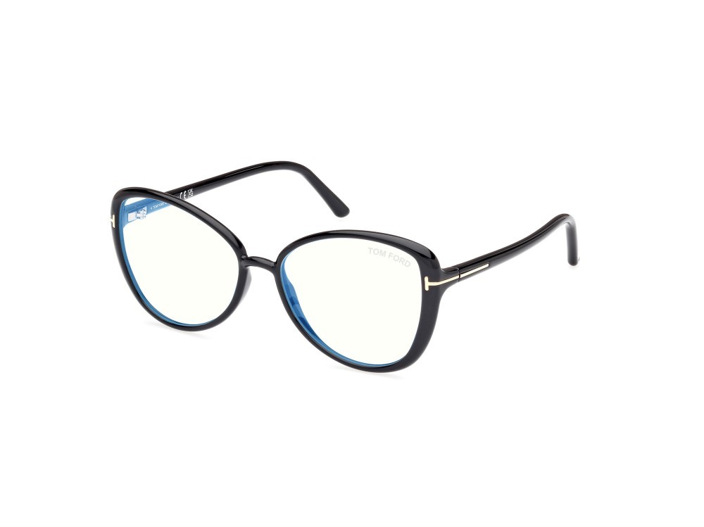 Eyeglasses Tom Ford FT5907-B (001) color nero lucido shape butterfly 