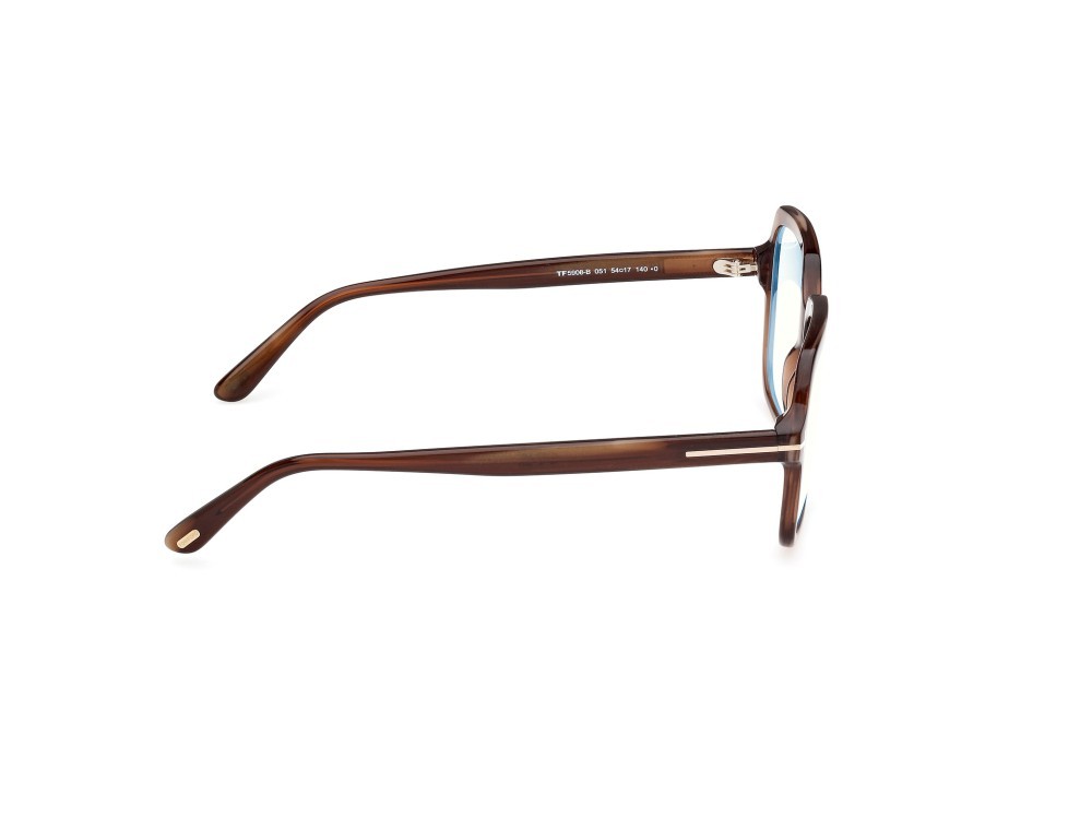 Brillen Tom Ford FT5908-B (051) farbe mastice form geometrisch 