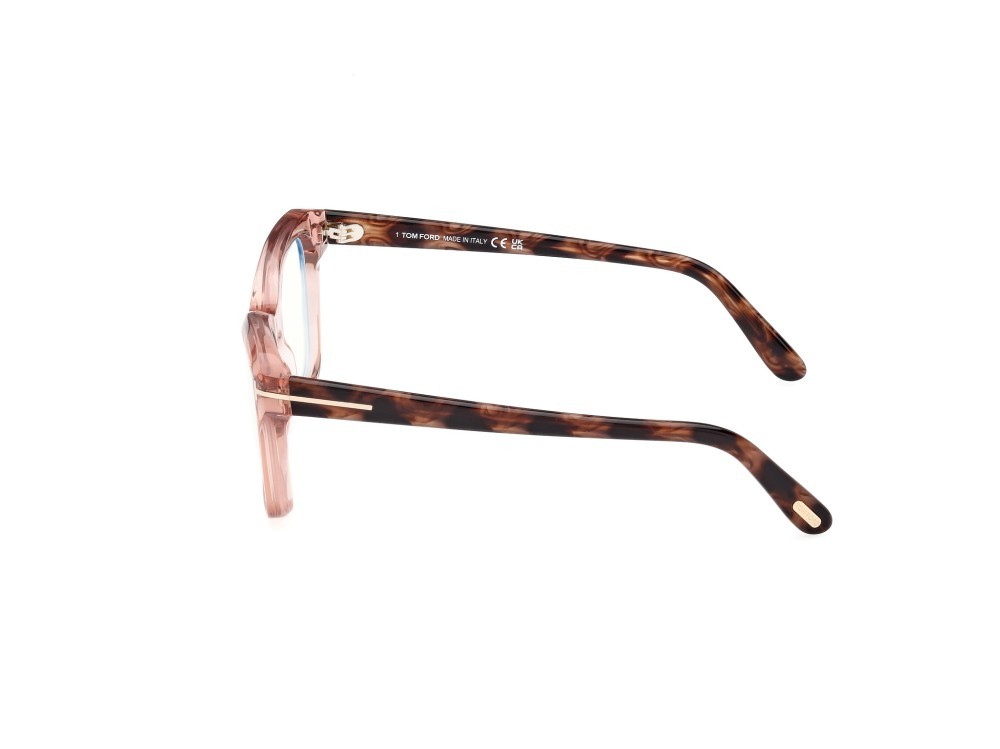Brillen Tom Ford FT5909-B (072) farbe rosa lucido form schmetterling 