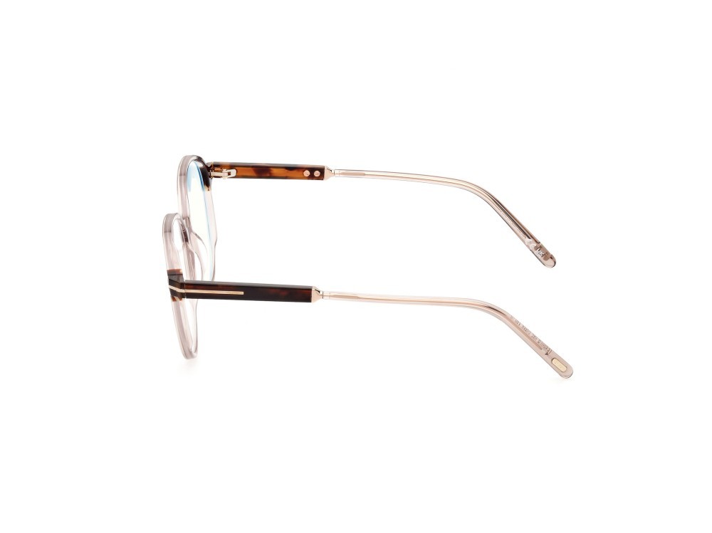 Brillen Tom Ford FT5910-B (045) farbe marrone chiaro lucido form rund 