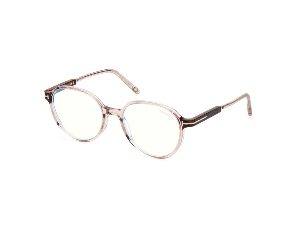 Brillen Tom Ford FT5910-B (045) farbe marrone chiaro lucido form rund 