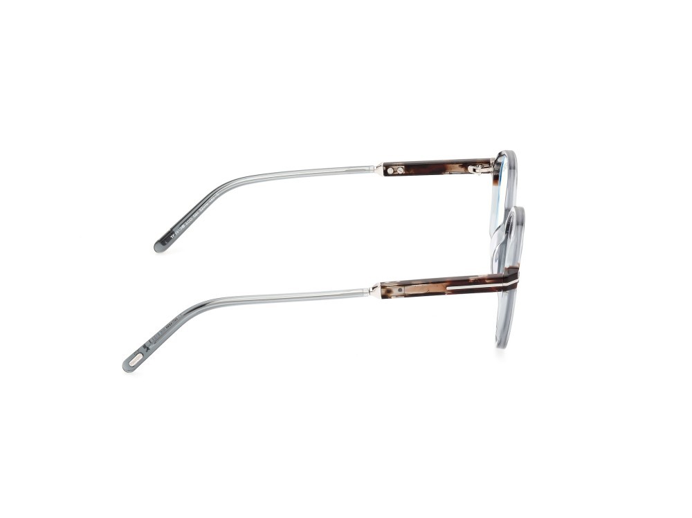 Eyeglasses Tom Ford FT5910-B (084) color azzurro lucido shape round 