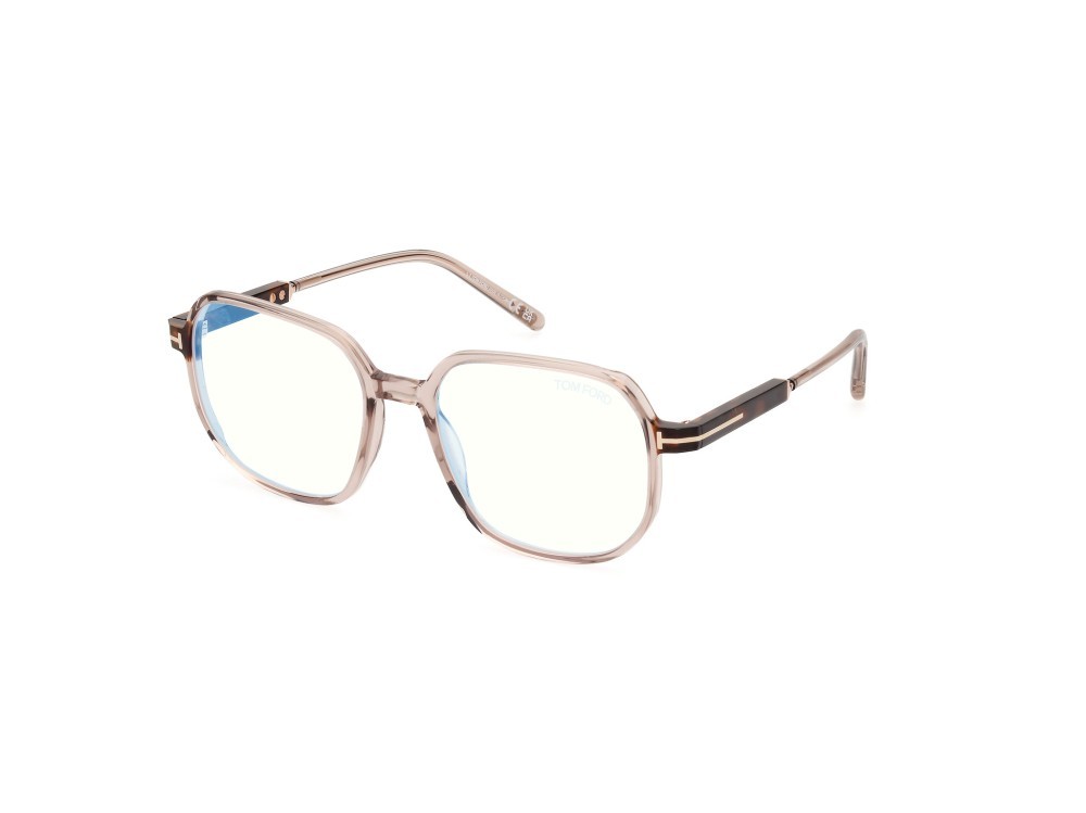 Brillen Tom Ford FT5911-B (045) farbe marrone chiaro lucido form rund 