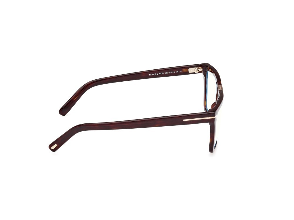 Brillen Tom Ford FT5912-B (052) farbe avana scura form quadratisch 