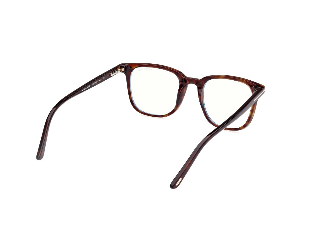 Brillen Tom Ford FT5916-B (052) + clip-on farbe avana scura form quadratisch 