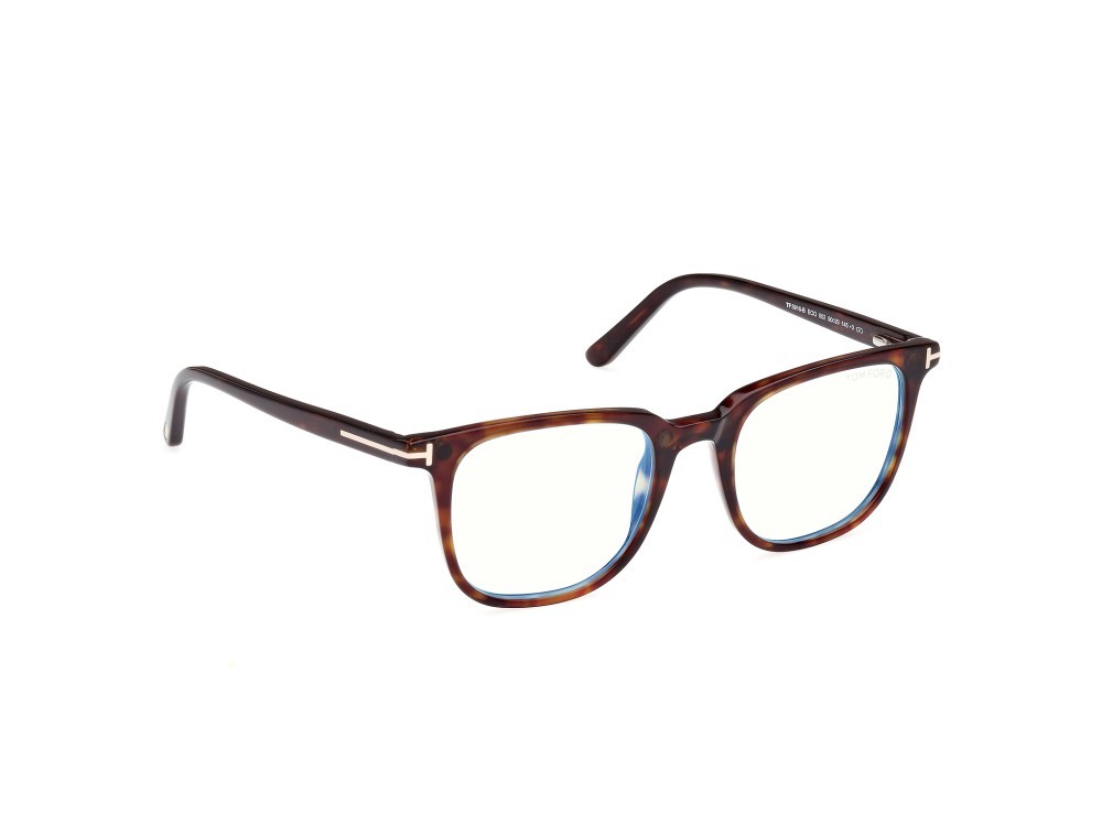 Brillen Tom Ford FT5916-B (052) + clip-on farbe avana scura form quadratisch 